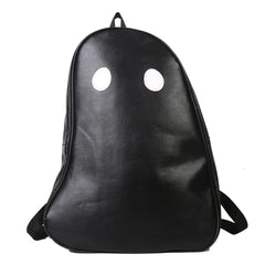 Halloween Ghost College Backpacks PU Leather School Bags