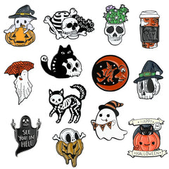 Alloy Halloween Ghosts Skulls Brooches Fun Accessories