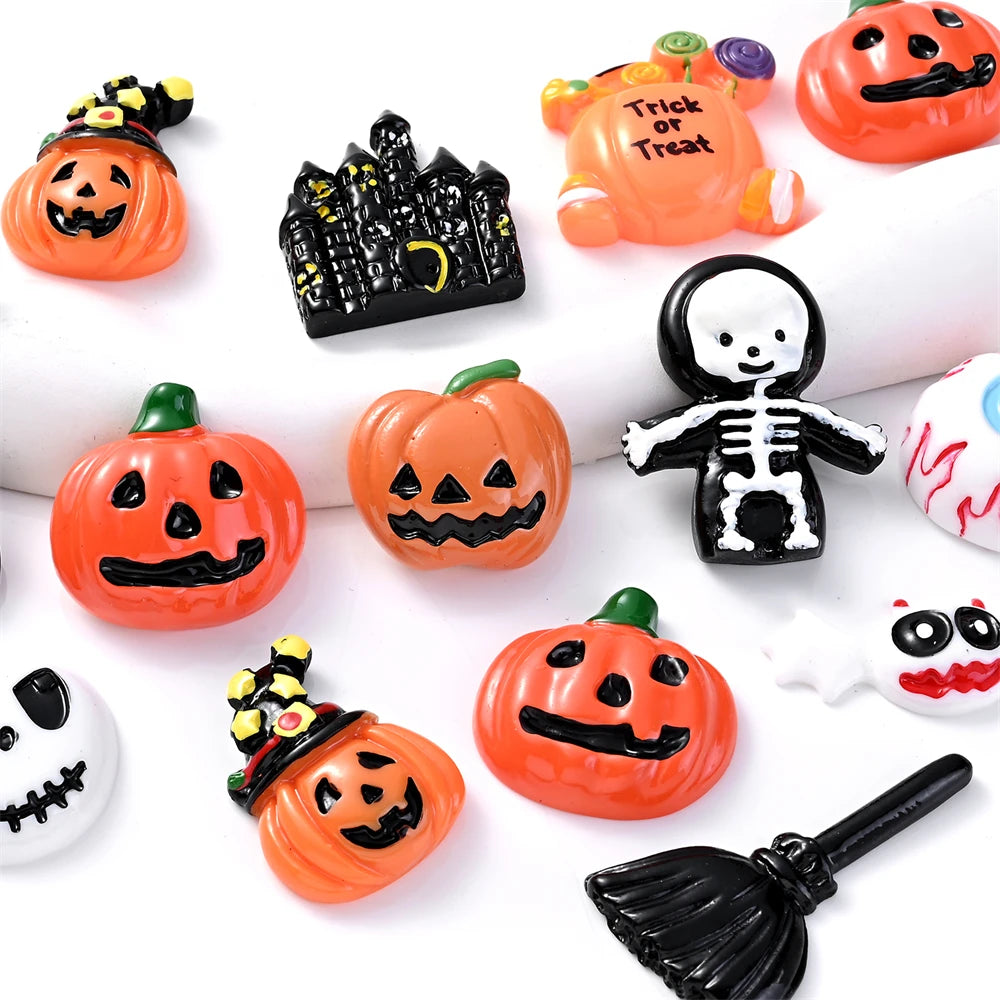 Halloween Pumpkin Hat Resin Patch DIY Craft