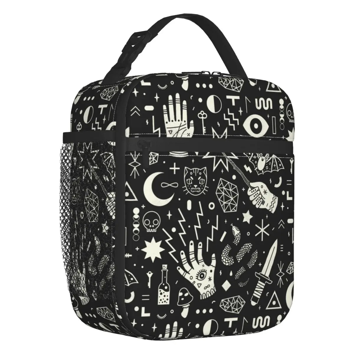 Halloween Witchcraft Witch Insulated Lunch Bag Women Occult Witchy Magic