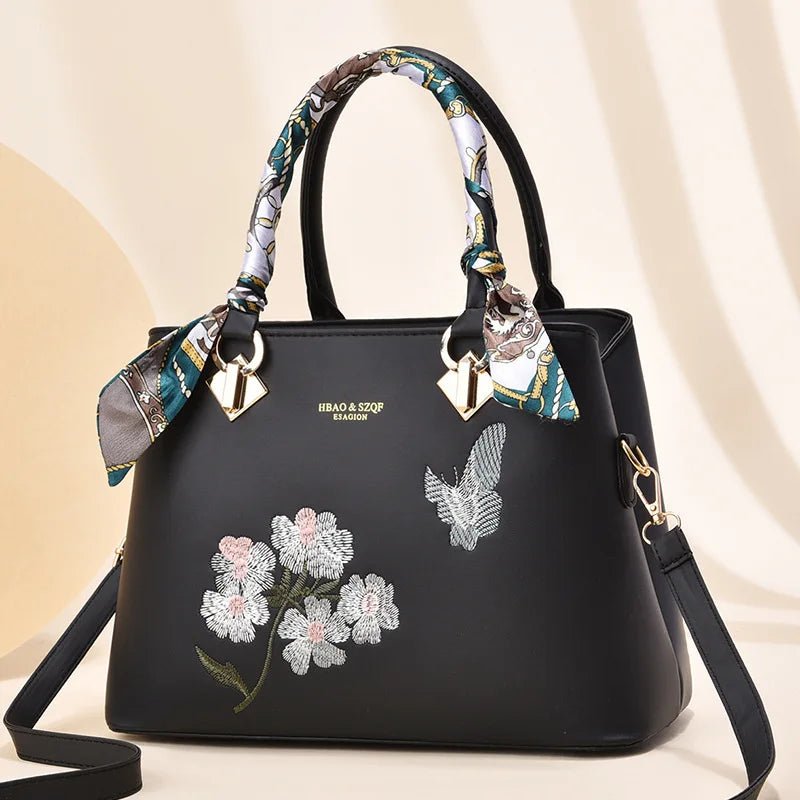 Women's Large Leather Shoulder Bag