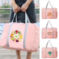 Food Print Organizer Bag for Women Camping Travel Storage