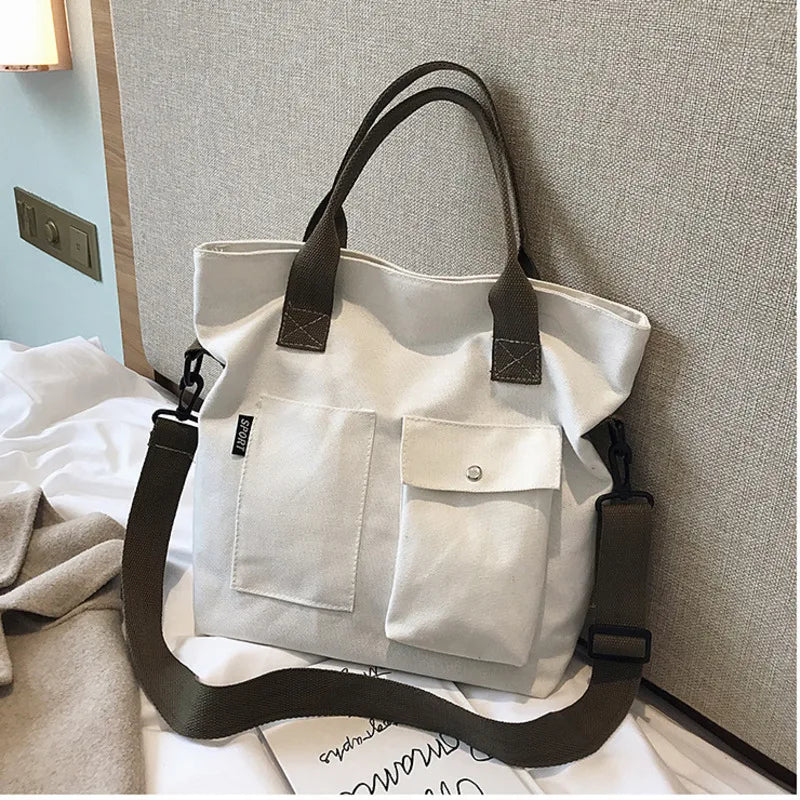 Canvas Women's Tote Bag Shoulder Oblique Bag