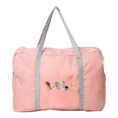Cartoon Print Travel Bag Foldable Zipper Luggage Storage Organizer