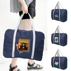 Foldable Toiletries Storage Bag 3D Pattern Zipper Luggage Bag