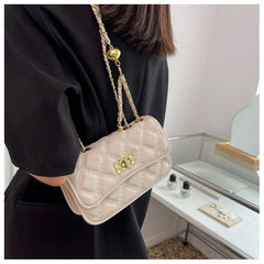 Rhombic Lattice Chain Bag Small Square Messenger Women's Bag