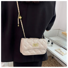 Rhombic Lattice Chain Bag Small Square Messenger Women's Bag
