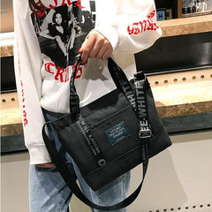 Canvas Tote Bag Large Capacity Casual Shoulder Messenger Bag