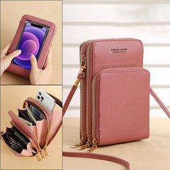Women's Shoulder Bag with Mirror Touch Screen Phone Bag