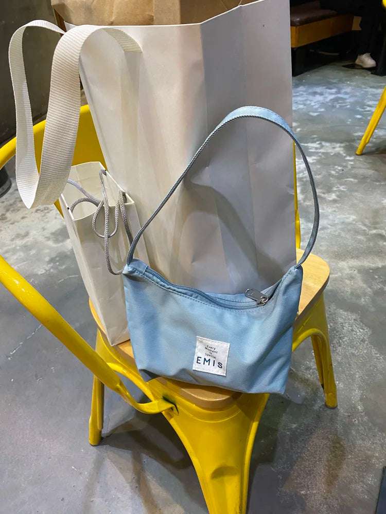 Nylon Zipper Handbag Tote Bag Purse for Women