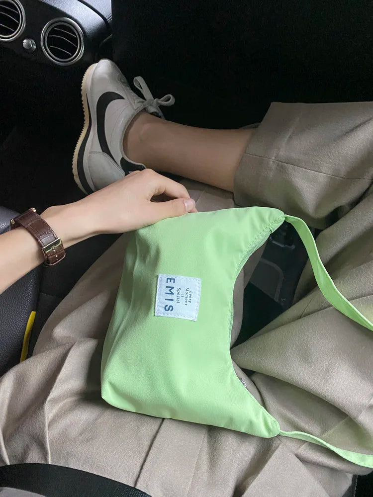 Nylon Zipper Handbag Tote Bag Purse for Women