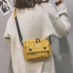 Canvas Crossbody Bag Women Casual Shoulder Messenger Bag