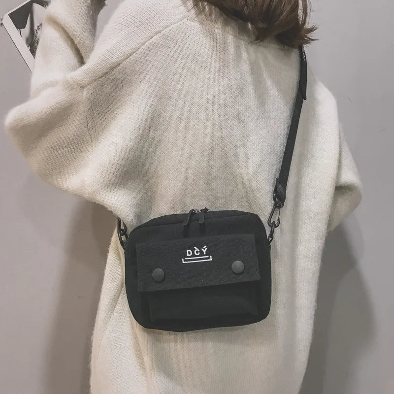 Canvas Crossbody Bag Women Casual Shoulder Messenger Bag