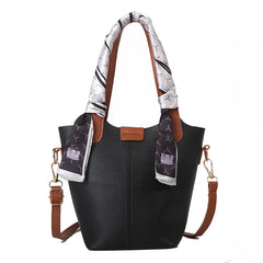 Retro Bucket Bag Texture Shoulder Messenger Bag