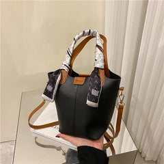 Retro Bucket Bag Texture Shoulder Messenger Bag