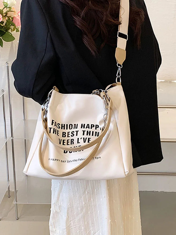 Large Capacity Women's Shoulder Bag Top Handle Shopper Bag