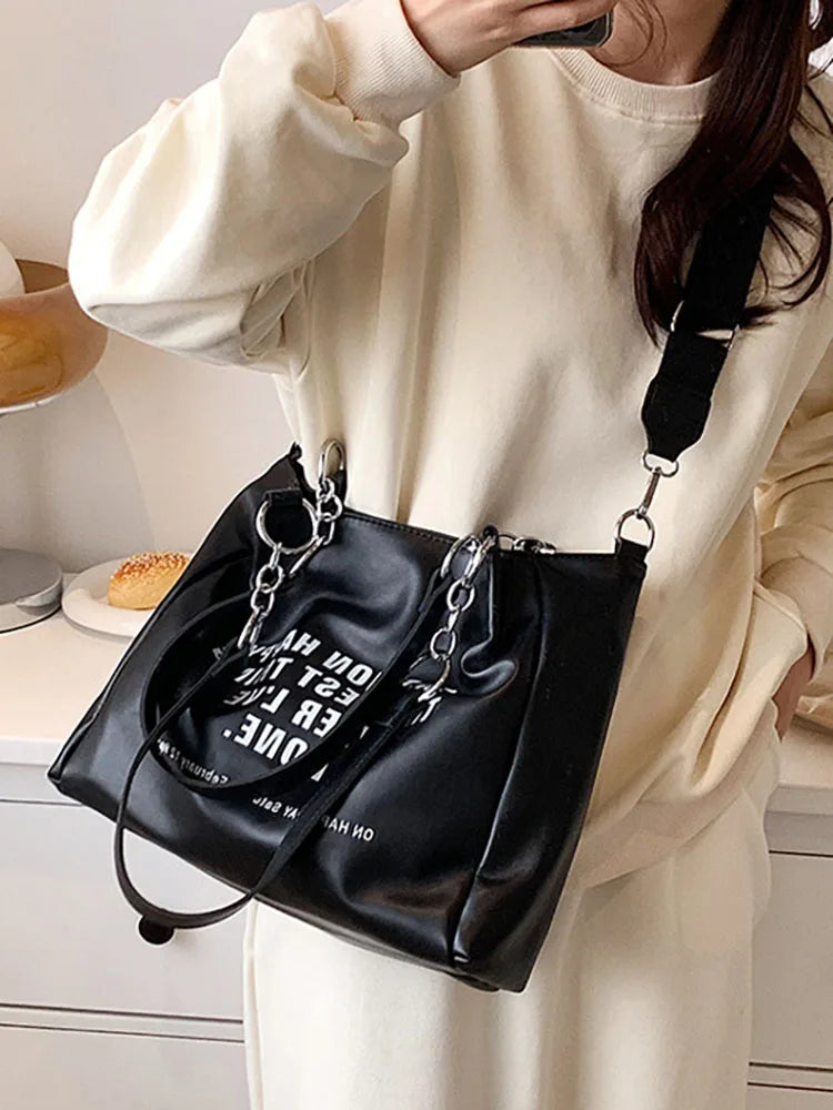 Large Capacity Women's Shoulder Bag Top Handle Shopper Bag