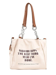 Large Capacity Women's Shoulder Bag Top Handle Shopper Bag