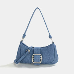 Retro Stitching Shoulder Bag Women's Crossbody Underarm Bag