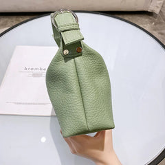 Vintage PU Leather Top Handle Bag Women Handbag