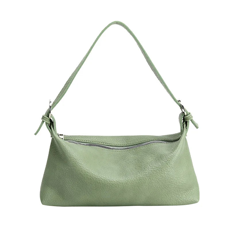 Vintage PU Leather Top Handle Bag Women Handbag