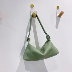 Vintage PU Leather Top Handle Bag Women Handbag
