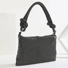Silver Rhinestones Evening Clutch Bag for Wedding