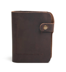 Vintage Crazy Horse Leather Men's Wallet Retro Style Clutch Bag