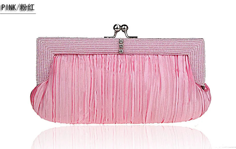 Retro Beaded Clutch Evening Bag Ladies Purses Handbag WY209
