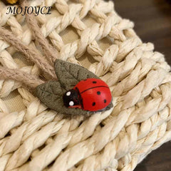 Handwoven Rattan Flower Handbag Lace Bow Shoulder Bag