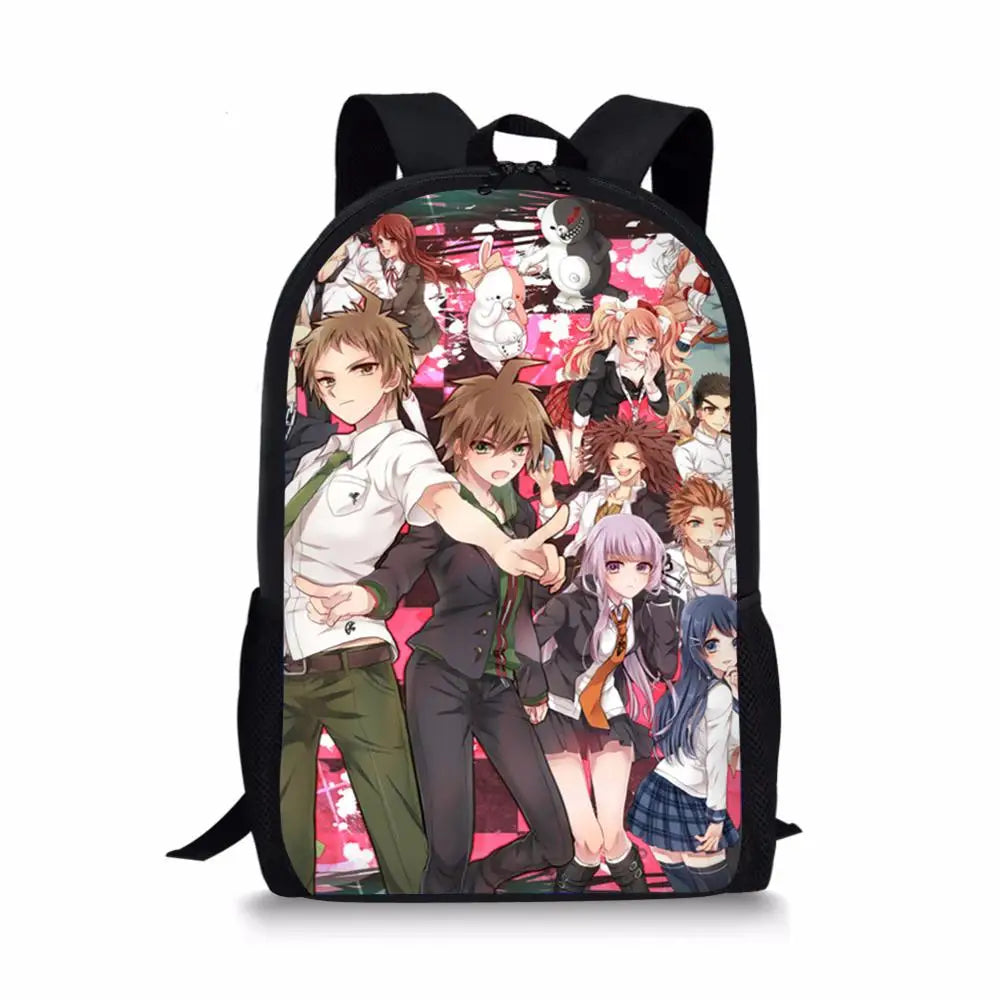 HaoYun 16-inch Danganronpa Anime Children's Backpack Boys School Bag