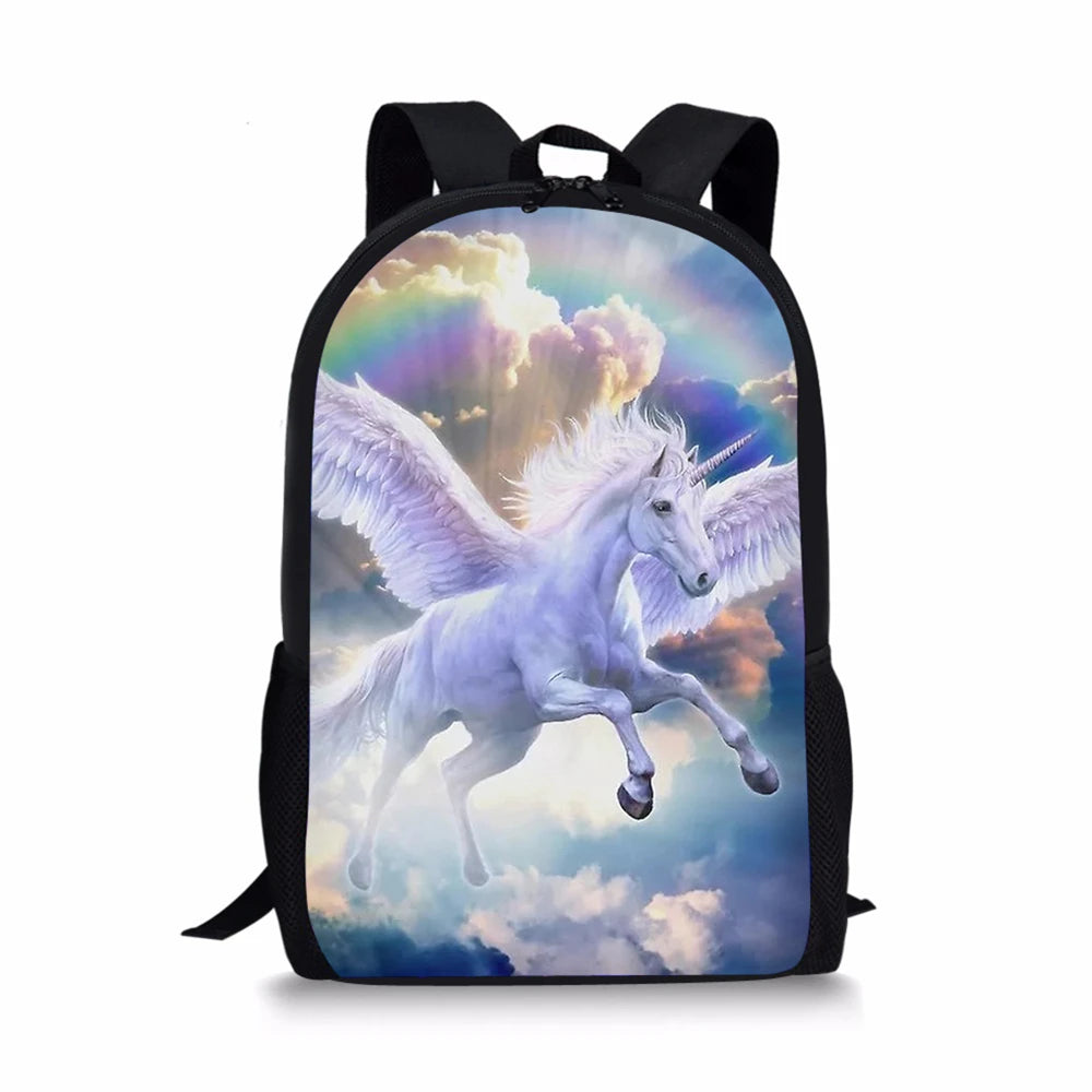 HaoYun Unicorn Horses Toddler School Book Bag