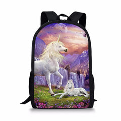 HaoYun Unicorn Horses Toddler School Book Bag