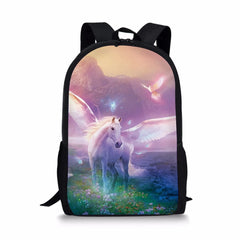 HaoYun Unicorn Horses Toddler School Book Bag