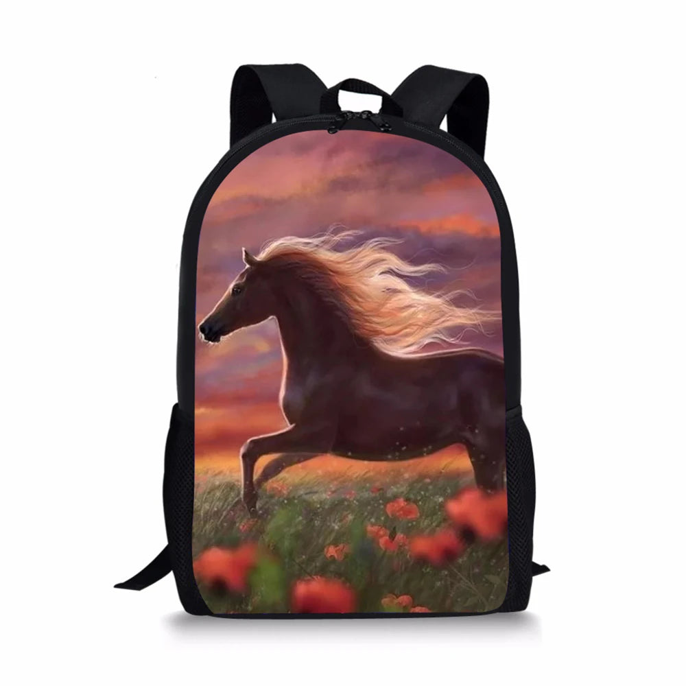 HaoYun Unicorn Horse Toddler School Book Bag