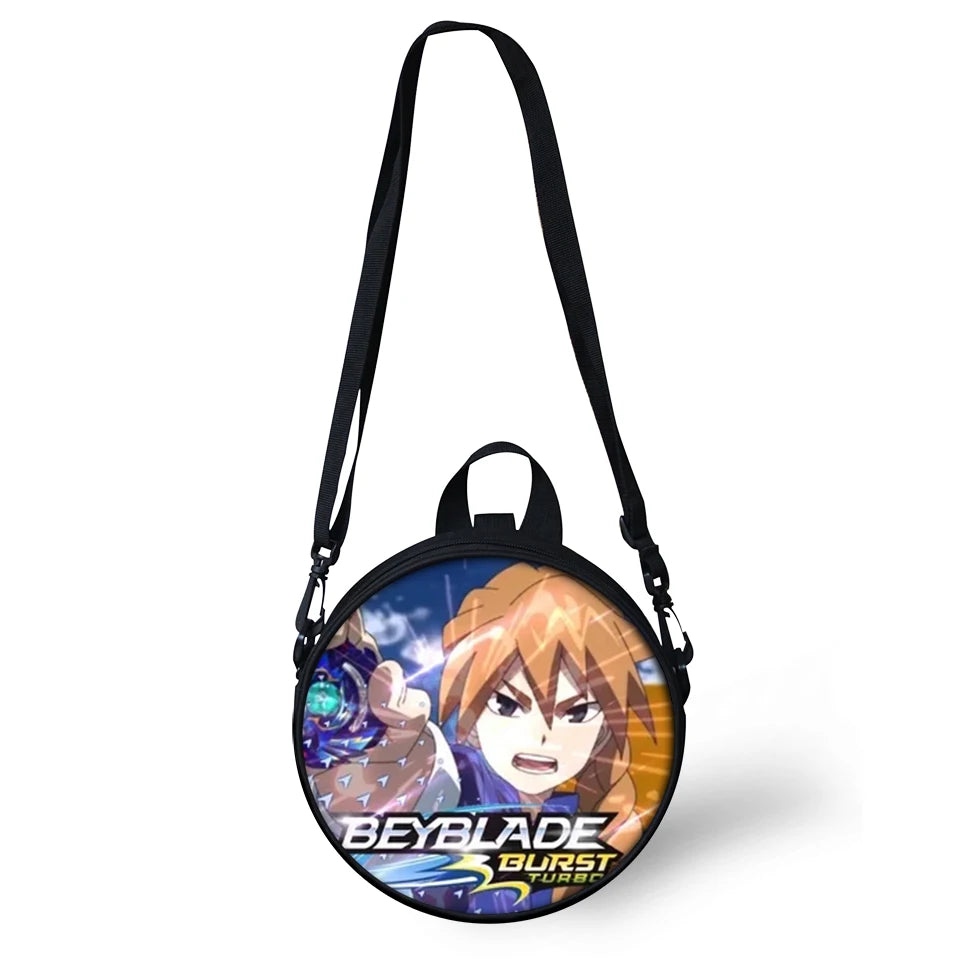 HaoYun Kids Round School Book-Bags Beblade Pattern Girls 3D