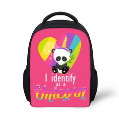 HaoYun Kindergarten Kids Backpack Panda Unicorn Pattern Babies School Book Bags