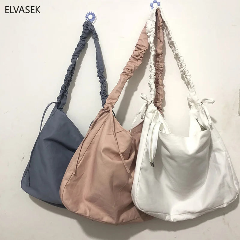 Harajuku Folding Women Handbag Tote Casual Canvas Bag