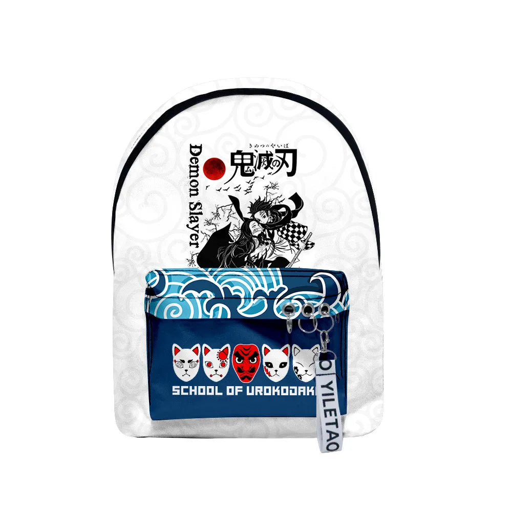 3D Print Demon Slayer School Bags Waterproof Backpacks