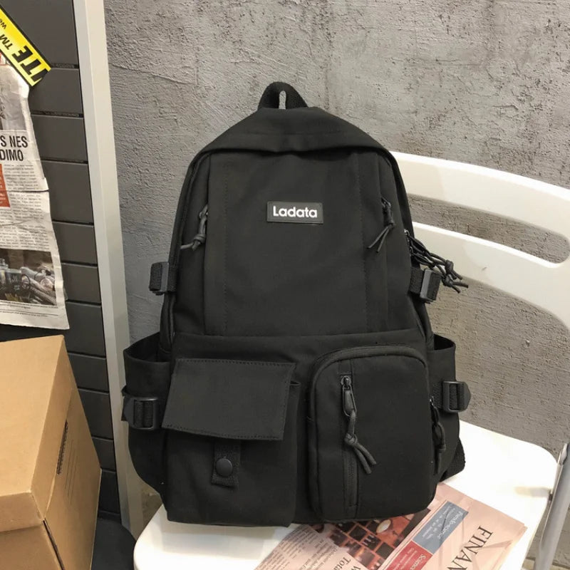 Harajuku Backpack Casual Canvas Backpack Men & Women Unisex Travel Backpack