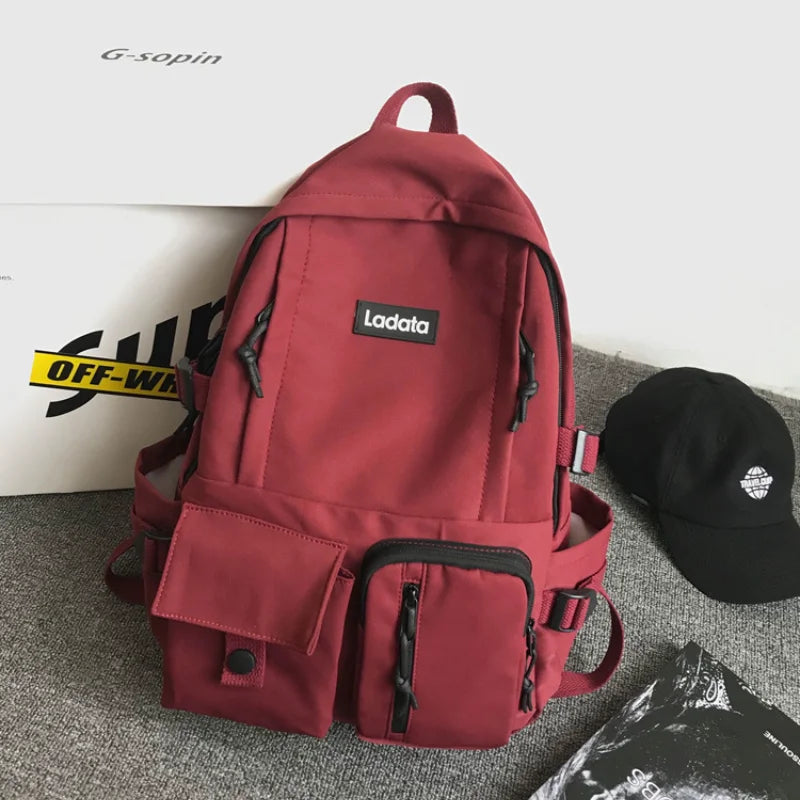 Harajuku Backpack Casual Canvas Backpack Men & Women Unisex Travel Backpack