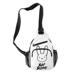 Harajuku Bad Bunny 3D Print Chest Bag Waterproof Crossbody Streetwear Shoulder