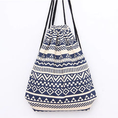 Harajuku Butterfly Backpack European American Cartoon Print Drawstring Bag