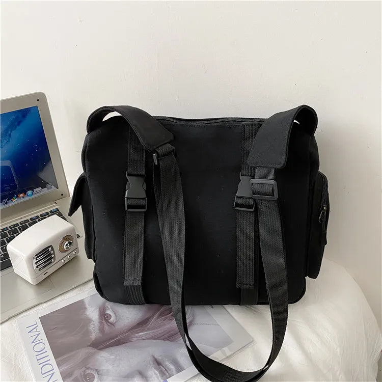 Harajuku Canvas Shoulder Bag for Women