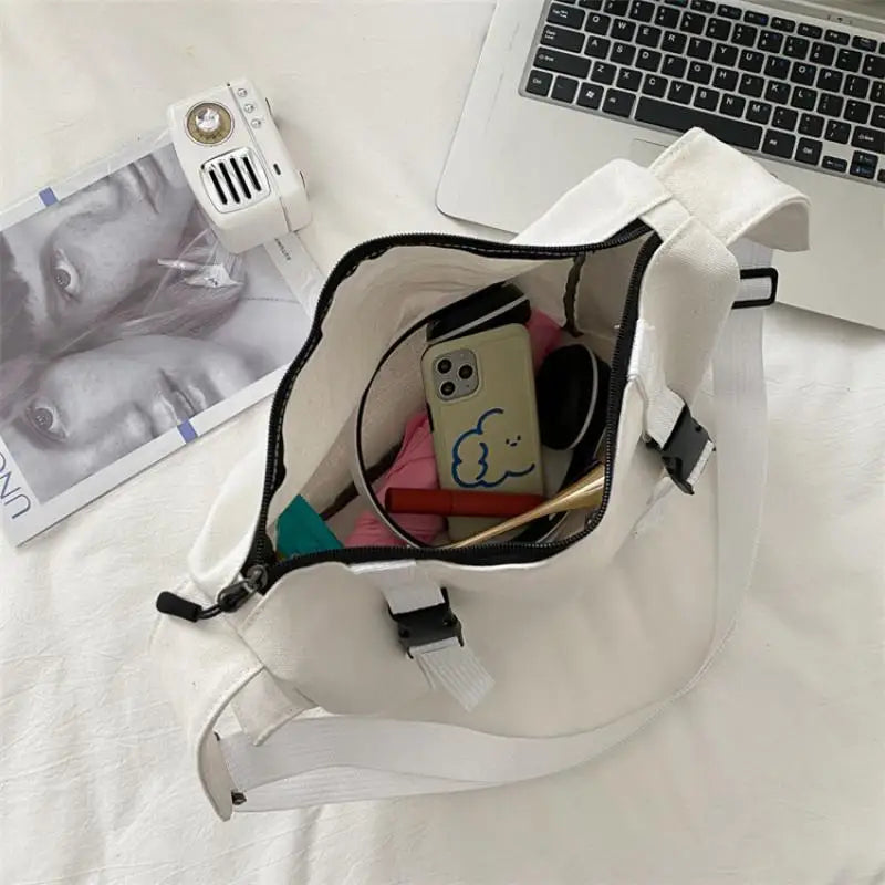 Harajuku Canvas Shoulder Bag for Women