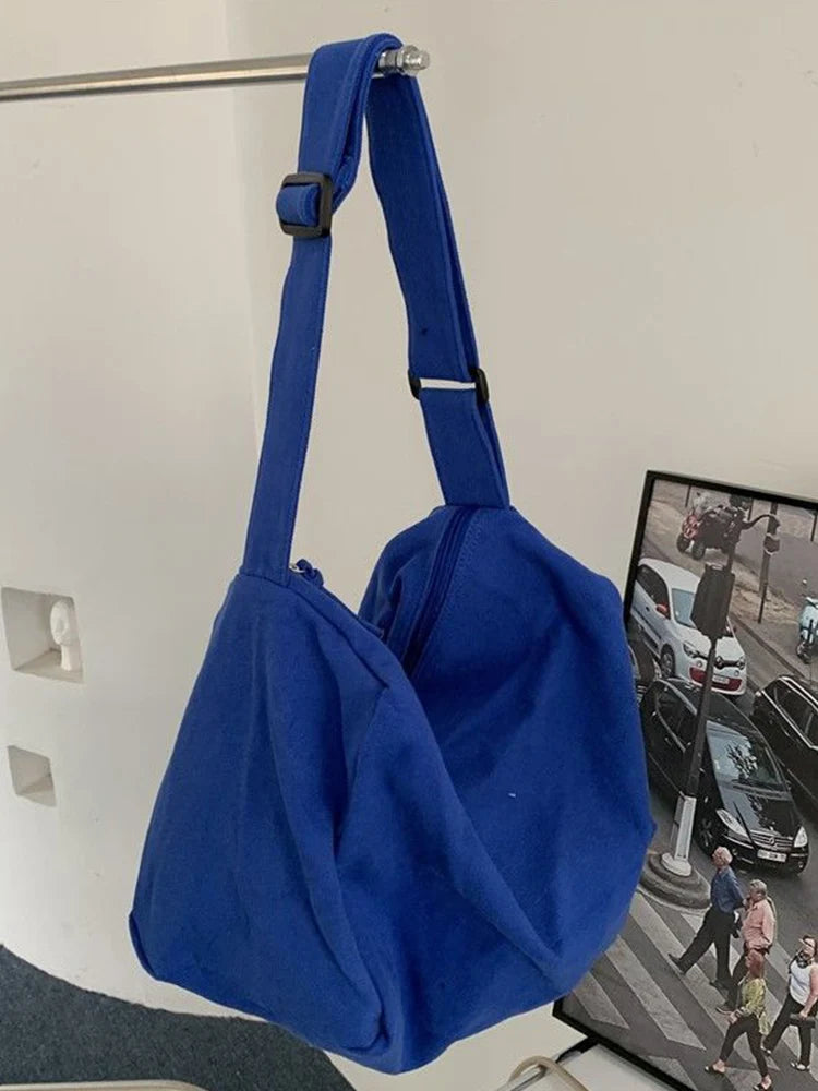 Harajuku Casual Tote Bag Female Candy Canvas Shoulder Bag