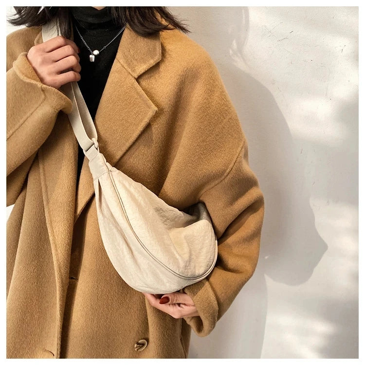 Harajuku Casual Nylon Hobos Crossbody Bag For Women Shoulder Bags