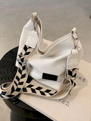 Harajuku Solid PU Leather Shoulder Bucket Bag for Women
