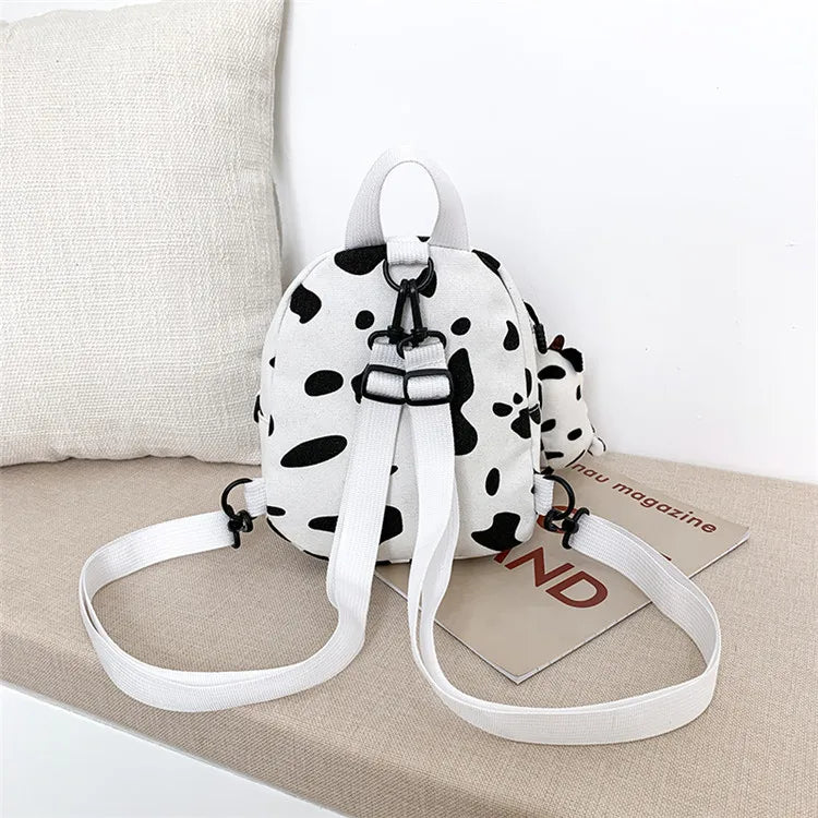 Harajuku Feng Schoolbag Female Ins Fire Cow Pattern Girl Bag