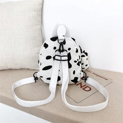 Harajuku Feng Schoolbag Female Ins Fire Cow Pattern Girl Bag